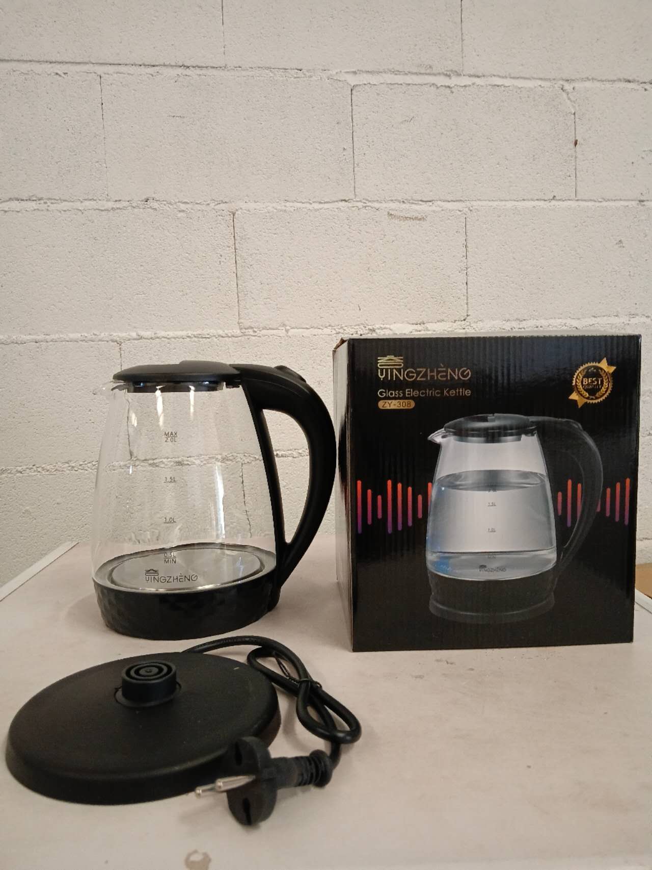 GLASS ELECTRIC KETTLEZY-308