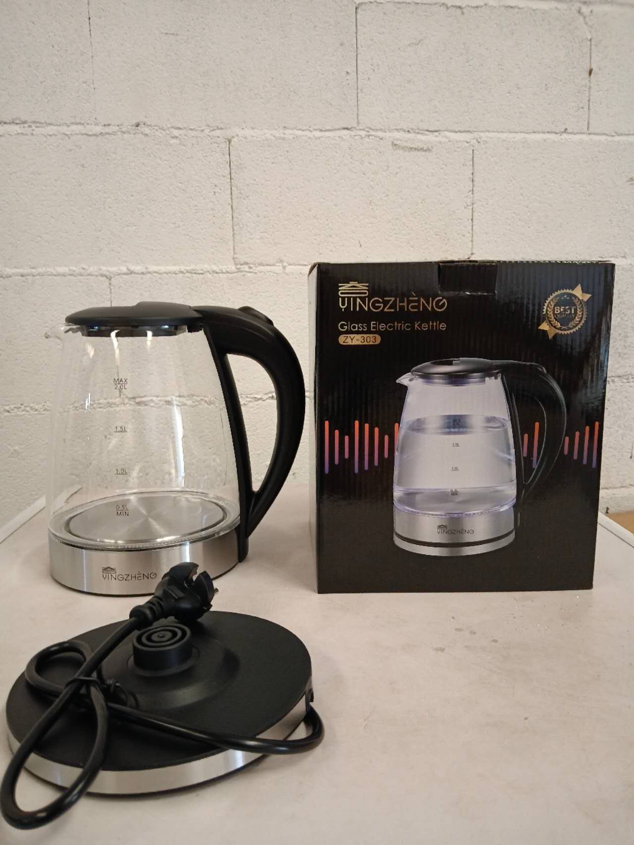GLASS ELECTRIC KETTLEZY-303