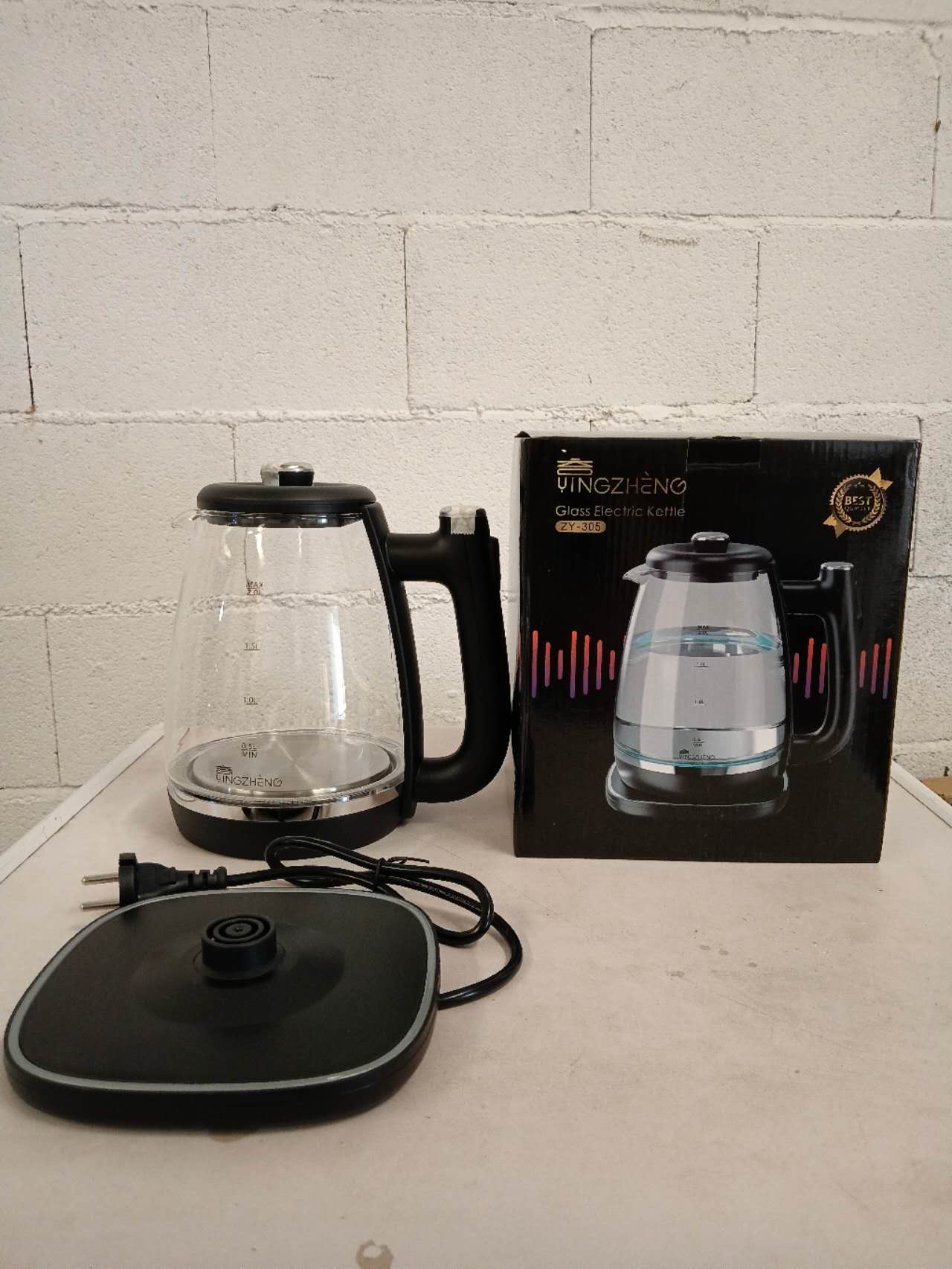 GLASS ELECTRIC KETTLEZY-305